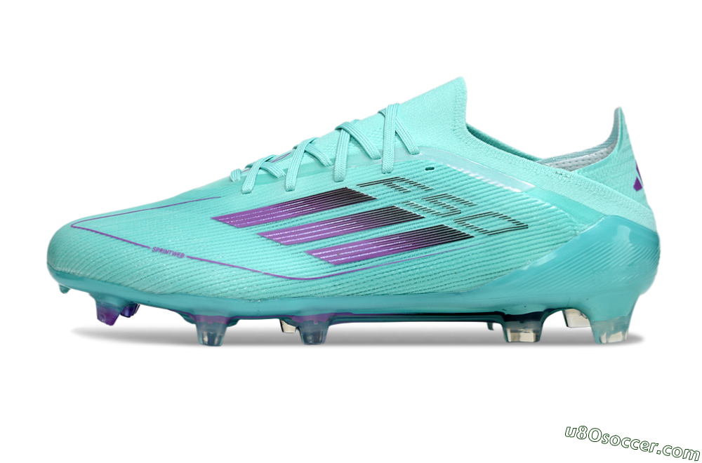 Adidas F50 Elite FG Firm Ground Soccer Cleats - Jade/Purple/Black 2