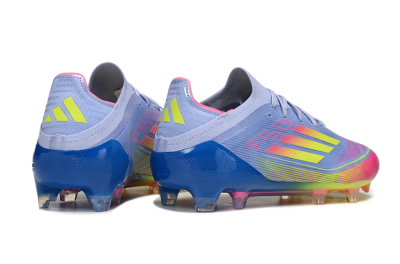 Adidas F50 Elite FG Firm Ground Soccer Cleats - Blue/Yellow/Pink
