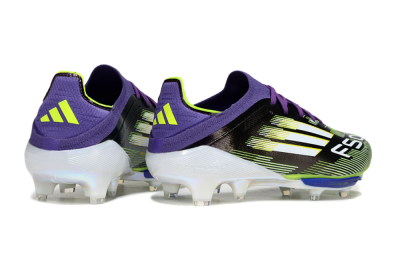 Adidas F50+ Elite Lightstrike Pro FG Firm Ground Soccer Cleats - Purple/White/Yellow