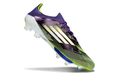 Adidas F50+ Elite Lightstrike Pro FG Firm Ground Soccer Cleats - Purple/White/Yellow
