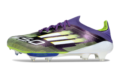 Adidas F50+ Elite Lightstrike Pro FG Firm Ground Soccer Cleats - Purple/White/Yellow
