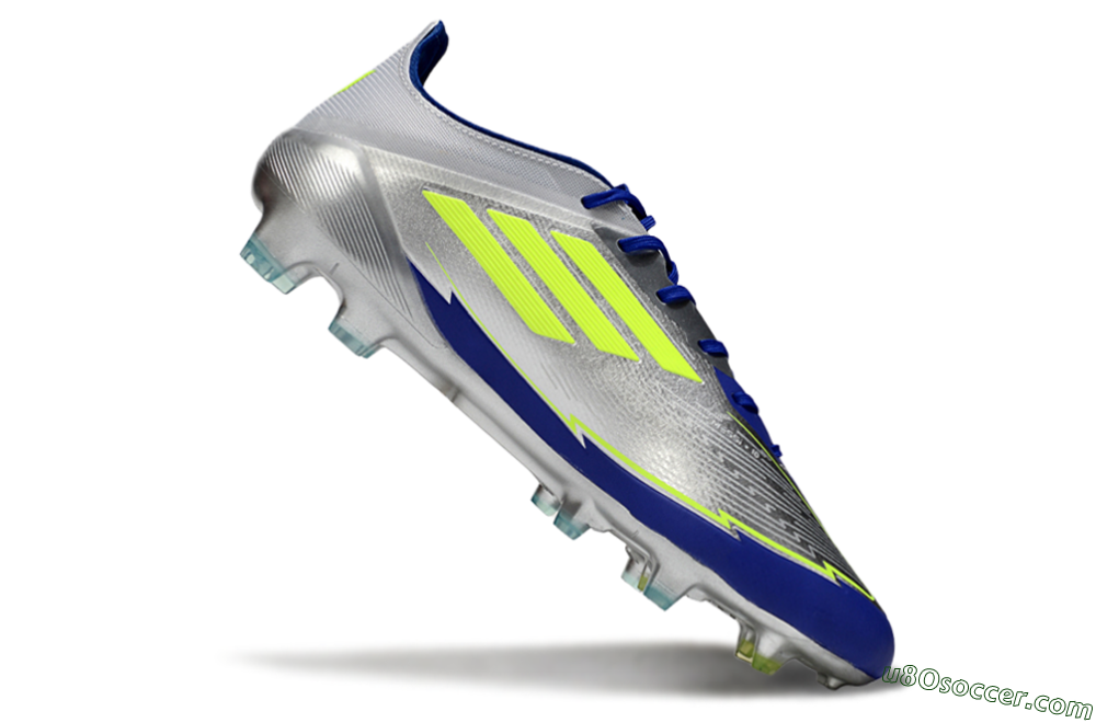 Messi x Adidas F50 Elite FG Firm Ground Soccer Cleats - Silver/Yellow/Blue 4