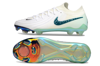 Nike Phantom GX 2 Elite FG Firm Ground Soccer Cleats - White/Black/Jade