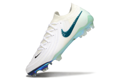 Nike Phantom GX 2 Elite FG Firm Ground Soccer Cleats - White/Black/Jade
