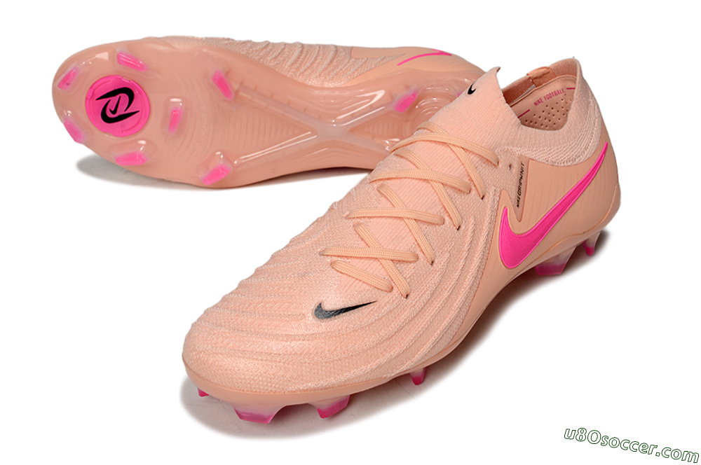 Nike Phantom GX 2 Elite FG Firm Ground Soccer Cleats - Pink/Black 3