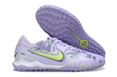 Nike Tiempo Legend 10 Pro TF Artificial Turf Soccer Shoes - Purple/Black/Yellow