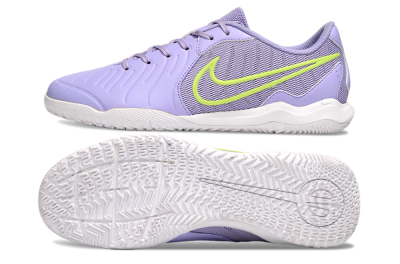 Nike Tiempo Legend 10 Academy IC Indoor & Futsal Soccer Shoes - Purple/Yellow
