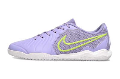 Nike Tiempo Legend 10 Academy IC Indoor & Futsal Soccer Shoes - Purple/Yellow