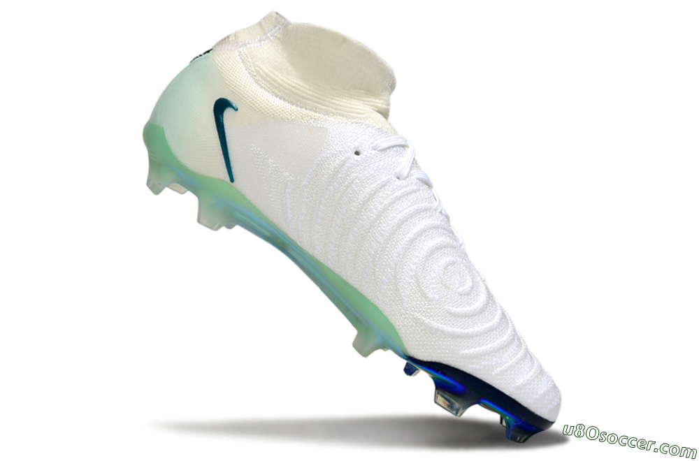 Nike Phantom Luna Elite NU FG Firm Ground Soccer Cleats - White/Black/Jade 4