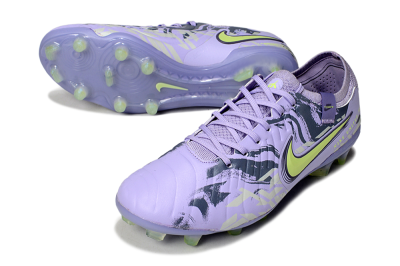 Nike Tiempo Legend 10 Elite FG Firm Ground Soccer Cleats - Purple/Black/Yellow