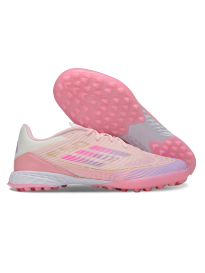 Adidas F50 Pro TF Artificial Turf Soccer Shoes - Pink/Purple/Gold