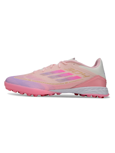 Adidas F50 Pro TF Artificial Turf Soccer Shoes - Pink/Purple/Gold