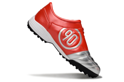 Nike Total 90 II TF Artificial Turf Soccer Shoes - Silver/Black/Red