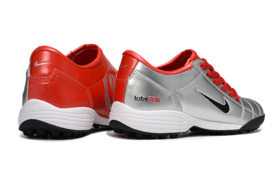 Nike Total 90 II TF Artificial Turf Soccer Shoes - Silver/Black/Red