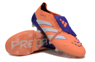 Adidas Predator Elite Foldover Tongue FG Firm Ground Soccer Cleats - Orange/White/Blue