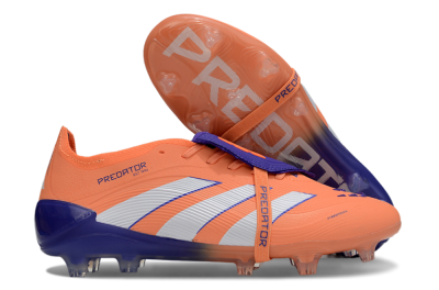 Adidas Predator Elite Foldover Tongue FG Firm Ground Soccer Cleats - Orange/White/Blue