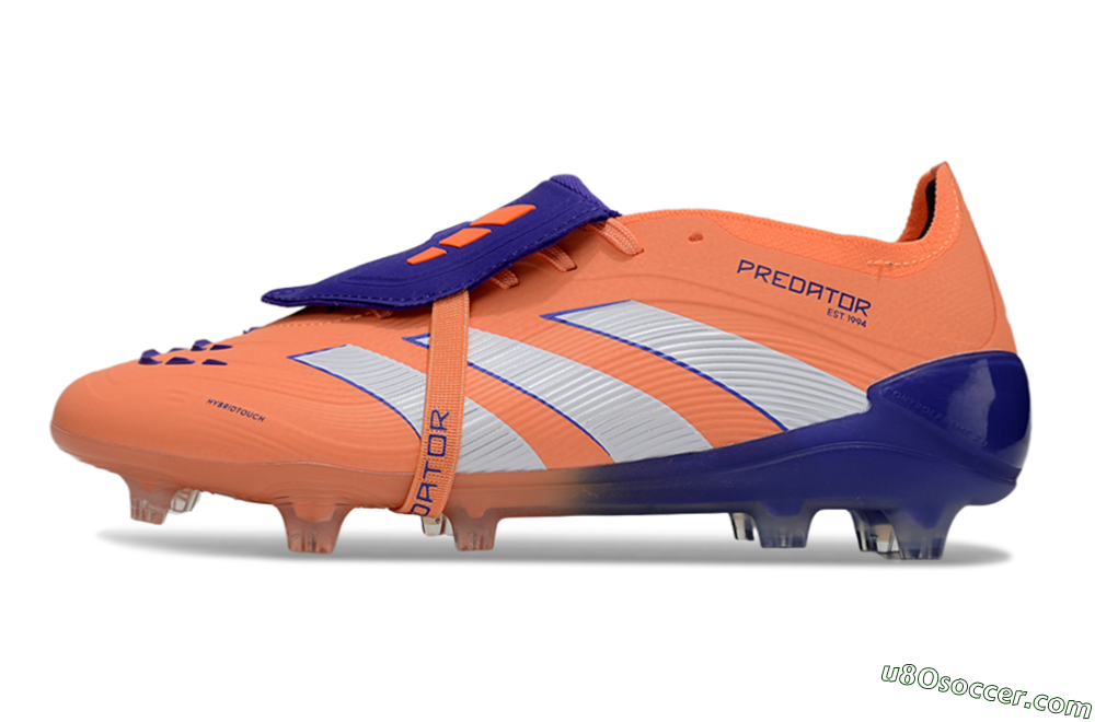 Adidas Predator Elite Foldover Tongue FG Firm Ground Soccer Cleats - Orange/White/Blue 2