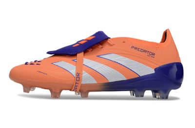 Adidas Predator Elite Foldover Tongue FG Firm Ground Soccer Cleats - Orange/White/Blue