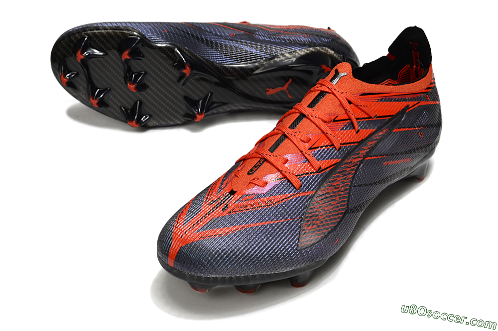 Puma Ultra 5 Ultimate FG Firm Ground Soccer Cleats - Blue/Black/Red 3
