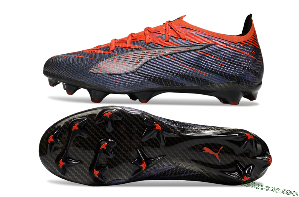 Puma Ultra 5 Ultimate FG Firm Ground Soccer Cleats - Blue/Black/Red 0