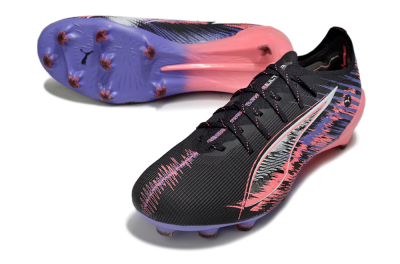 Puma Ultra 5 Ultimate FG Firm Ground Soccer Cleats - Black/Pink/Purple
