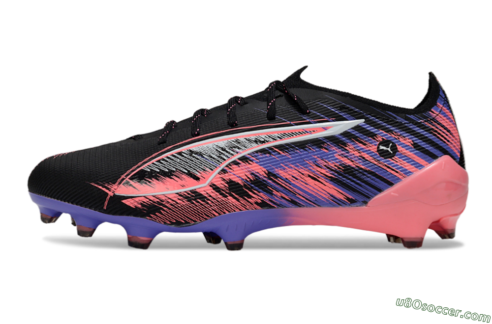 Puma Ultra 5 Ultimate FG Firm Ground Soccer Cleats - Black/Pink/Purple 2