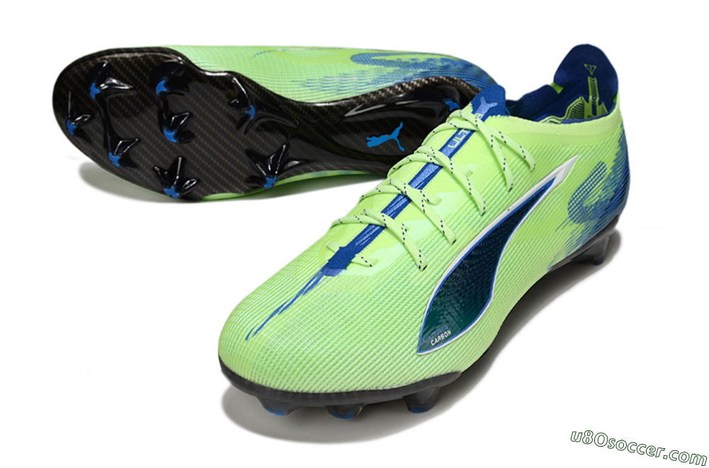 Puma Ultra 5 Ultimate FG Firm Ground Soccer Cleats - Yellow/Blue/White 3