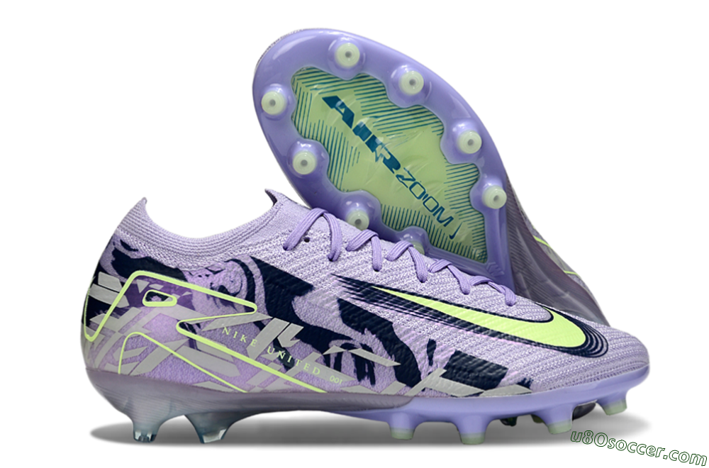 Nike Air Zoom Mercurial Vapor 16 Elite AG Artificial Grass Soccer Cleats - Purple/Black/Yellow 1