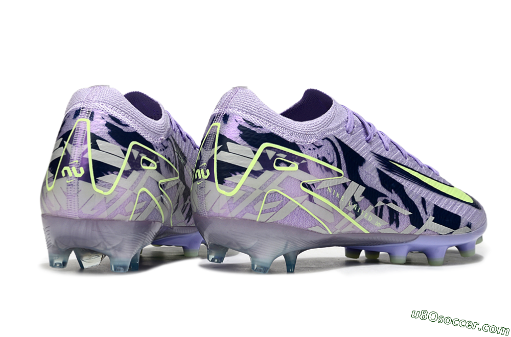 Nike Air Zoom Mercurial Vapor 16 Elite AG Artificial Grass Soccer Cleats - Purple/Black/Yellow 6