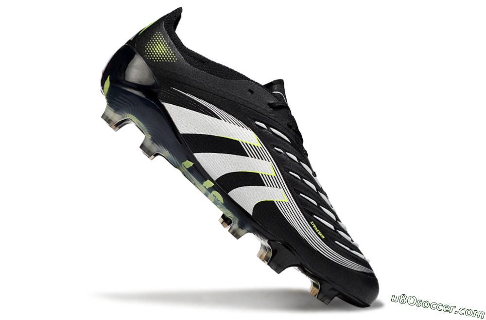 Adidas Predator 25 Elite FG Firm Ground Soccer Cleats - Black/White/Yellow 4