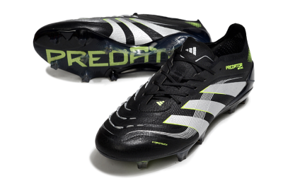 Adidas Predator 25 Elite FG Firm Ground Soccer Cleats - Black/White/Yellow