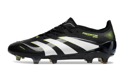 Adidas Predator 25 Elite FG Firm Ground Soccer Cleats - Black/White/Yellow
