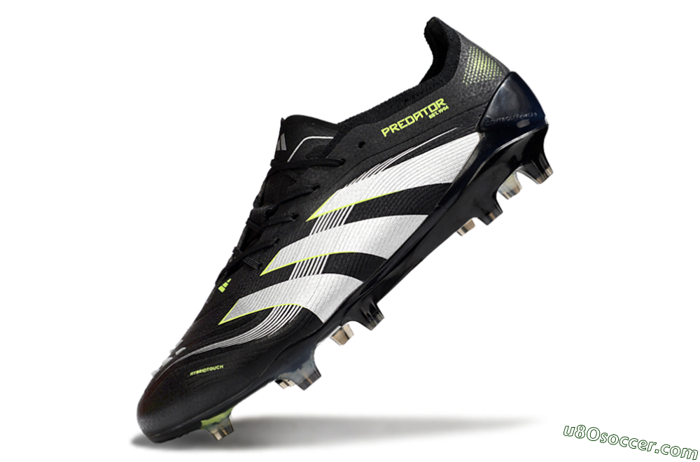 Adidas Predator 25 Elite FG Firm Ground Soccer Cleats - Black/White/Yellow 5