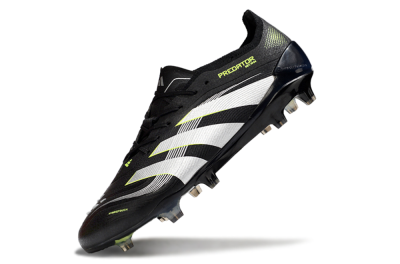 Adidas Predator 25 Elite FG Firm Ground Soccer Cleats - Black/White/Yellow