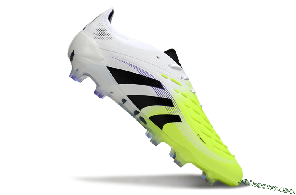 Adidas Predator 25 Elite FG Firm Ground Soccer Cleats - White/Yellow/Black 4