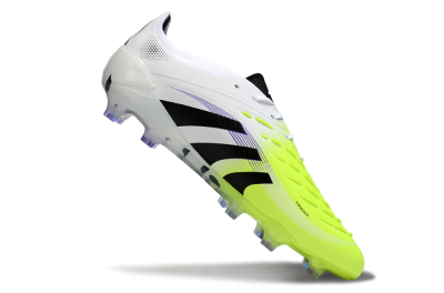 Adidas Predator 25 Elite FG Firm Ground Soccer Cleats - White/Yellow/Black