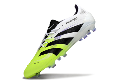 Adidas Predator 25 Elite FG Firm Ground Soccer Cleats - White/Yellow/Black