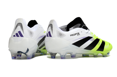 Adidas Predator 25 Elite FG Firm Ground Soccer Cleats - White/Yellow/Black