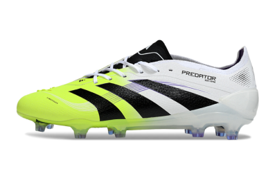 Adidas Predator 25 Elite FG Firm Ground Soccer Cleats - White/Yellow/Black