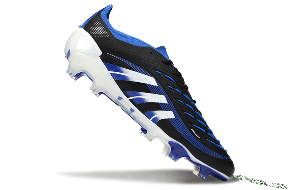 Adidas Predator 25 Elite FG Firm Ground Soccer Cleats - Black/White/Blue 4
