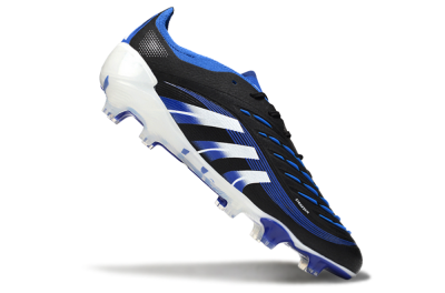 Adidas Predator 25 Elite FG Firm Ground Soccer Cleats - Black/White/Blue