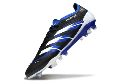 Adidas Predator 25 Elite FG Firm Ground Soccer Cleats - Black/White/Blue