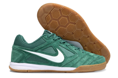 Nike Lunar Gato 2 IC Indoor & Futsal Soccer Shoes - Green/White/Brown