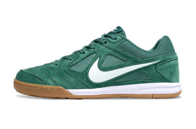 Nike Lunar Gato 2 IC Indoor & Futsal Soccer Shoes - Green/White/Brown