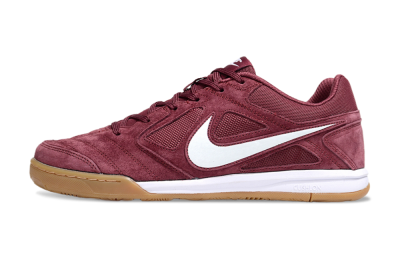 Nike Lunar Gato 2 IC Indoor & Futsal Soccer Shoes - Red/White/Brown