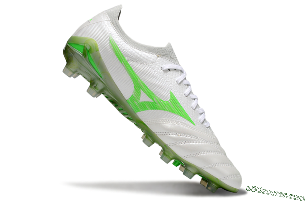 Mizuno Morelia Neo 4 Bate FG Firm Ground Soccer Cleats - White/Yellow 4