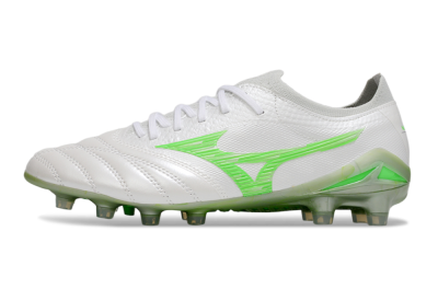 Mizuno Morelia Neo 4 Bate FG Firm Ground Soccer Cleats - White/Yellow