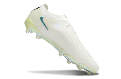 Nike Phantom GX 2 Elite AG Artificial Grass Soccer Cleats - Beige/Blue/Gold