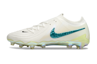 Nike Phantom GX 2 Elite AG Artificial Grass Soccer Cleats - Beige/Blue/Gold