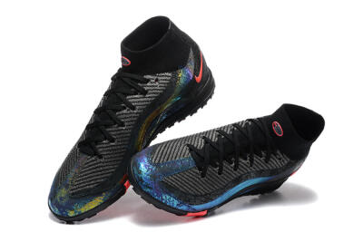 Nike Air Zoom Mercurial Superfly 10 Elite TF Artificial Turf Soccer Shoes - Black/Grey/Pink